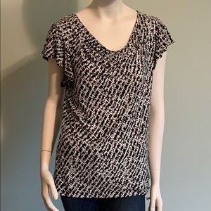 The Limited black and white smooth top.